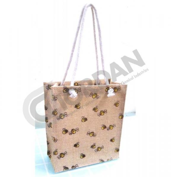 JUTE BAG WITH ROPE HANDLE